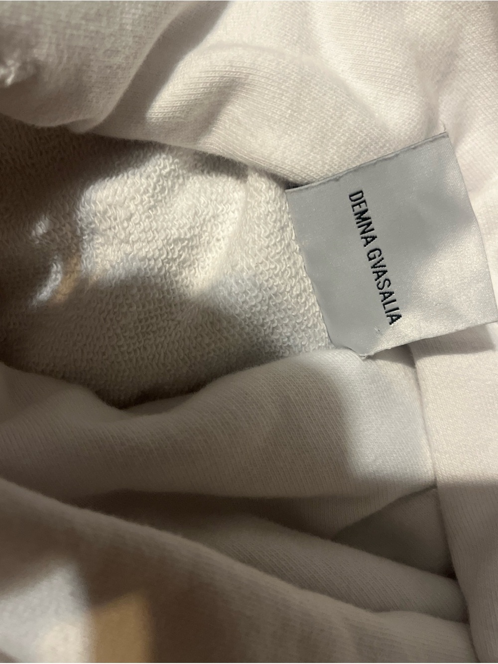 Vetements x Umbro White Hoodie with Blue and Red Logo - Picture 5 of 9